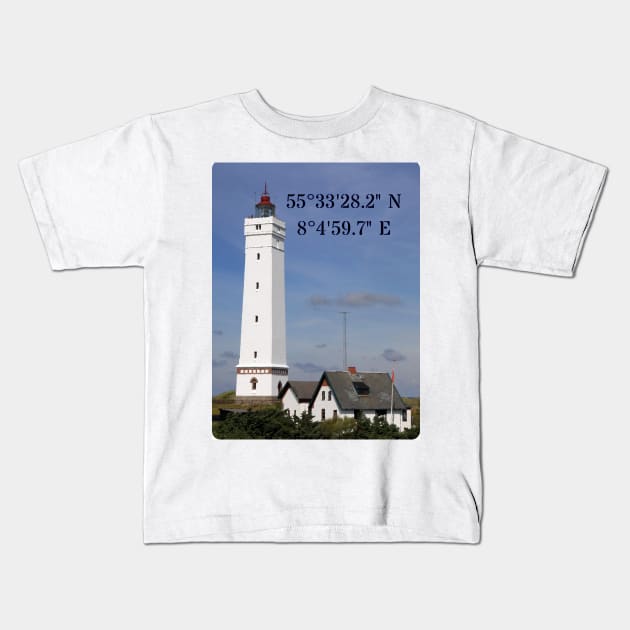 Blavandshuk Fyr coordinates Kids T-Shirt by jomaot